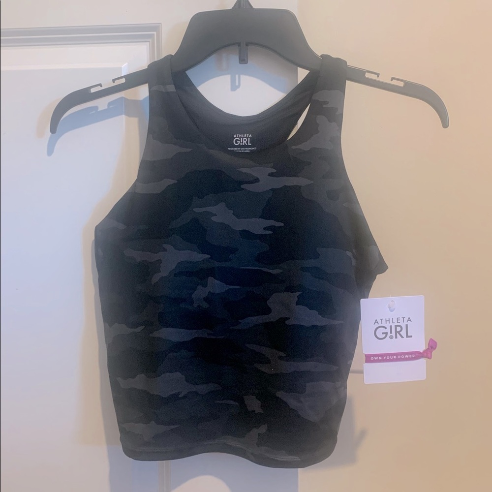 Athleta Girl long distance printed bra. NEW!